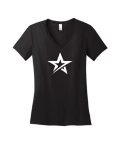 Roto Grip CoolWick Women's V-Neck Bowling T-Shirt - Jet Black