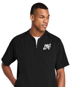 Swag CoolWick Short Sleeve 1/2-Zip Bowling Jacket - Black