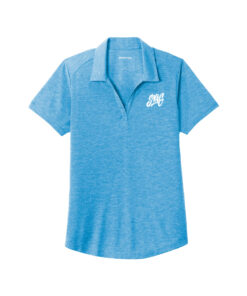 Swag CoolWick PosiCharge Tri-Blend Women's Bowling Polo - Pond Blue
