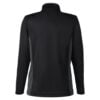CoolWick Women's Colorblock Quarter-Zip Bowling Pullover back - Black/Dark Charcoal