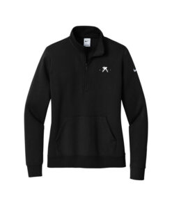 Belmo Nike Ladies Club Fleece Sleeve Swoosh 1/2-Zip Pullover