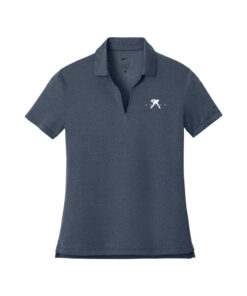 Belmo CoolWick Women's Nike Dri-FIT Smooth Heather Bowling Polo - Navy Heather