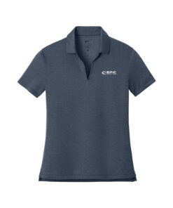 Epic CoolWick Women's Nike Dri-FIT Smooth Heather Bowling Polo - Navy Heather
