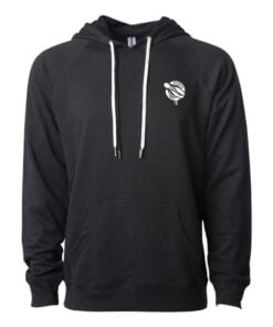 12Bagger CoolWick Unisex Loopback Terry Bowling Hoodie - Black