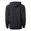CoolWick Unisex Loopback Terry Bowling Hoodie back - Black