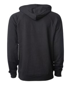CoolWick Unisex Loopback Terry Bowling Hoodie back - Black