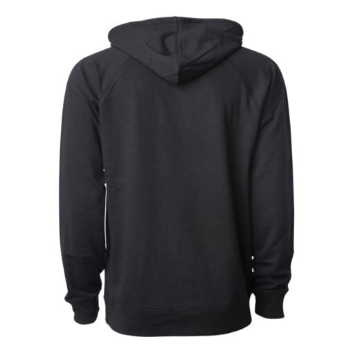 CoolWick Unisex Loopback Terry Bowling Hoodie back - Black