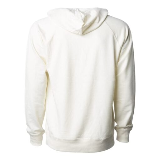 CoolWick Unisex Loopback Terry Bowling Hoodie back - Bone
