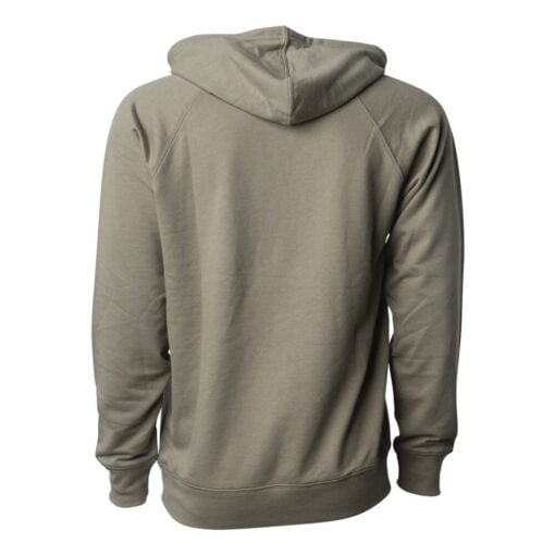 CoolWick Unisex Loopback Terry Bowling Hoodie back - Olive