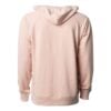 CoolWick Unisex Loopback Terry Bowling Hoodie back - Rose