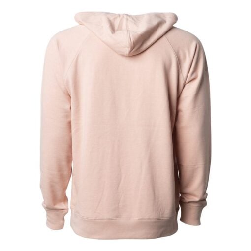 CoolWick Unisex Loopback Terry Bowling Hoodie back - Rose
