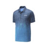 CoolWick CoolWick Men's Ombre Heather Bowling Polo - Carolina Blue/Navy