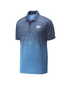 Motiv CoolWick Men's Ombre Heather Bowling Polo - Carolina Blue/Navy