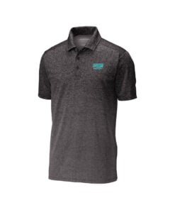 Storm CoolWick Men's Ombre Heather Bowling Polo - Iron Grey/Black
