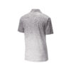 CoolWick Men's Ombre Heather Bowling Polo - White/Graphite (back)