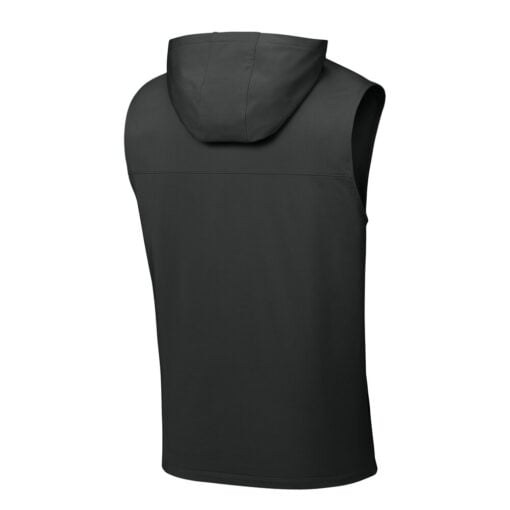 ST858 Sleeveless Hooded 1/4-Zip back - Charcoal Grey