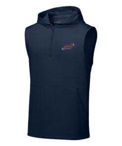 Columbia 300 CoolWick Sleeveless Hooded 1/4-Zip Bowling Pullover - True Navy