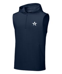 Roto Grip CoolWick Sleeveless Hooded 1/4-Zip Bowling Pullover - True Navy