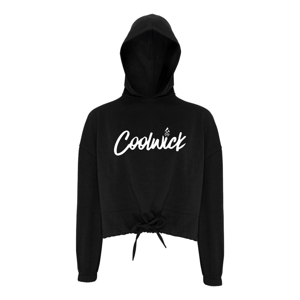 CoolWick CoolWick Women's Cropped Bowling Hoodie - Black