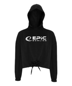 Epic CoolWick Women's Cropped Bowling Hoodie - Black