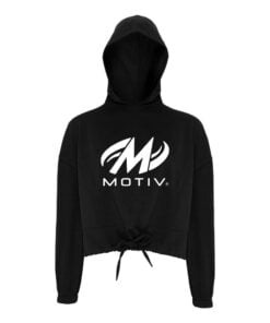 Motiv CoolWick Women's Cropped Bowling Hoodie - Black