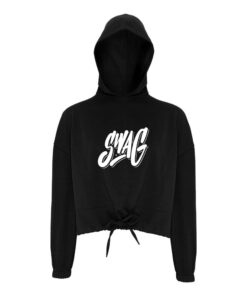 Swag CoolWick Women's Cropped Bowling Hoodie - Black