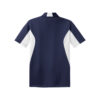 CoolWick Men's Tall Side Blocked Micropique Bowling Polo - True Navy/White (back)
