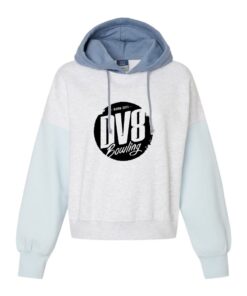 DV8 CoolWick Women's Colorblock Crop Bowling Hoodie - Arctic Blue