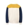 CoolWick Men's Otto Colorblock Crewneck Bowling Sweatshirt back - Ginger/ Navy