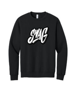 Swag CoolWick Men's NuBlend Crewneck Bowling Sweatshirt - Black