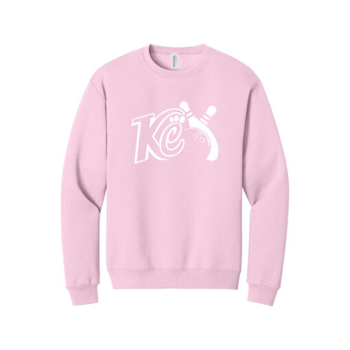 Kristina Cox KC Logo CoolWick Bowling Crewneck Sweatshirt Classic Pink