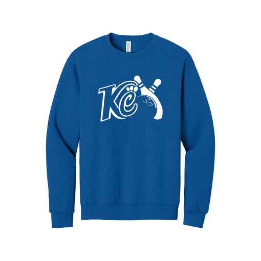 Kristina Cox KC Logo CoolWick Bowling Crewneck Sweatshirt Royal