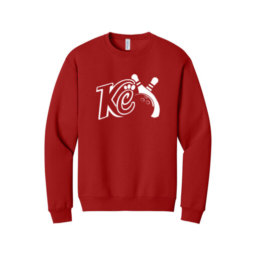 Kristina Cox KC Logo CoolWick Bowling Crewneck Sweatshirt True Red