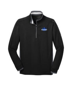 Brunswick CoolWick Men's Nike Dri-FIT 1/2-Zip Bowling Pullover - Black/ Dark Grey/ White