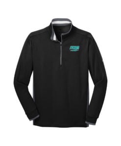 Storm CoolWick Men's Nike Dri-FIT 1/2-Zip Bowling Pullover - Black/ Dark Grey/ White