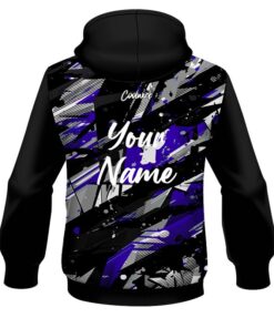 Coolwick ELITE Empire Purple White Hoodie Back