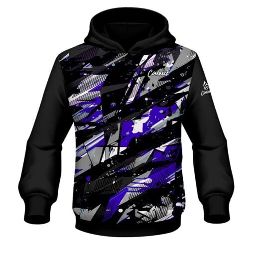 Coolwick ELITE Empire Purple White Hoodie Front