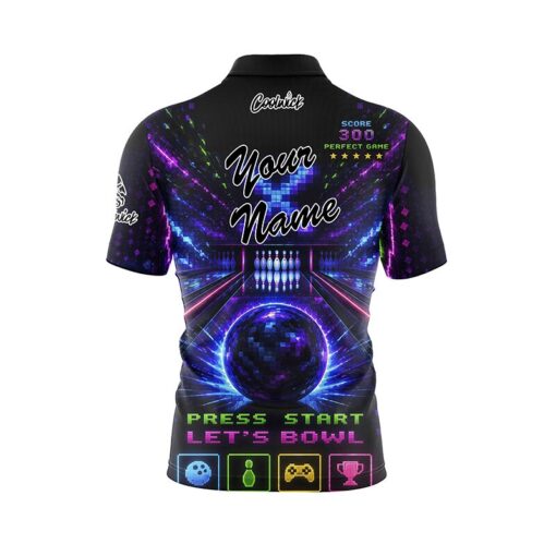 Game On Fast Track CoolWick Bowling Jersey - Image 3