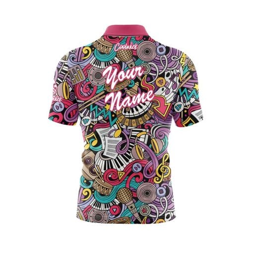 Music Groove Fast Track CoolWick Bowling Jersey - Image 3