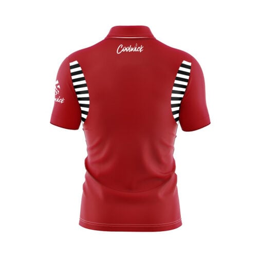 Vintage Collection Red S20R CoolWick Bowling Jersey Back