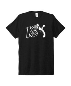 Kristina Cox KC Logo CoolWick Bowling Tri Blend T-Shirt Black
