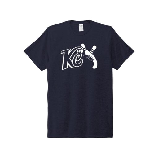 Kristina Cox KC Logo CoolWick Bowling Tri Blend T-Shirt Night Sky Navy
