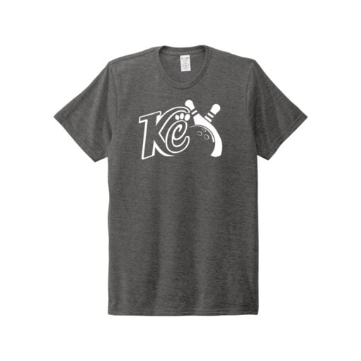 Kristina Cox KC Logo CoolWick Bowling Tri Blend T-Shirt Space Black
