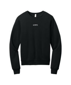 Epic CoolWick Sponge Fleece Men's Bowling Crewneck Sweatshirt - Black