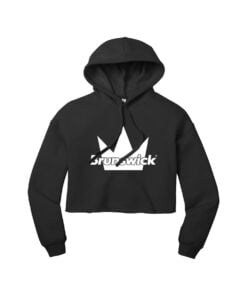 Brunswick CoolWick Women's Sponge Fleece Cropped Bowling Hoodie - Black