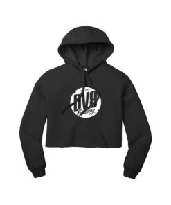 DV8 CoolWick Women's Sponge Fleece Cropped Bowling Hoodie - Black