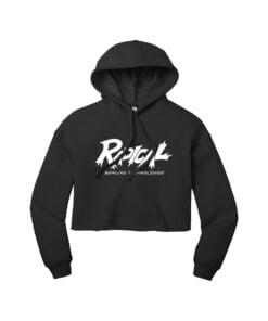 Radical CoolWick Women's Sponge Fleece Cropped Bowling Hoodie - Black