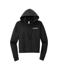 Epic CoolWick Women's Crop Pullover Bowling Hoodie - Black