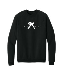 Belmo CoolWick District Cloud Fleece Crew Bowling Sweatshirt - Black
