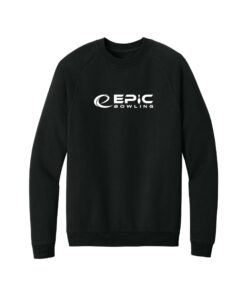 Epic CoolWick District Cloud Fleece Crew Bowling Sweatshirt - Black